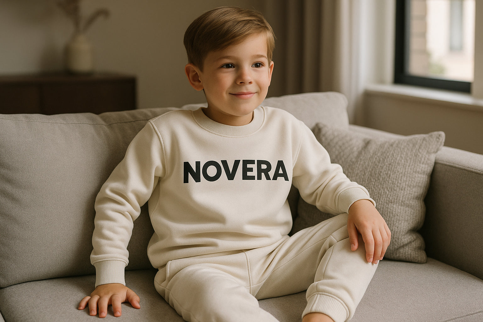 Kids Tracksuits in Black Color With "Novera Logo"