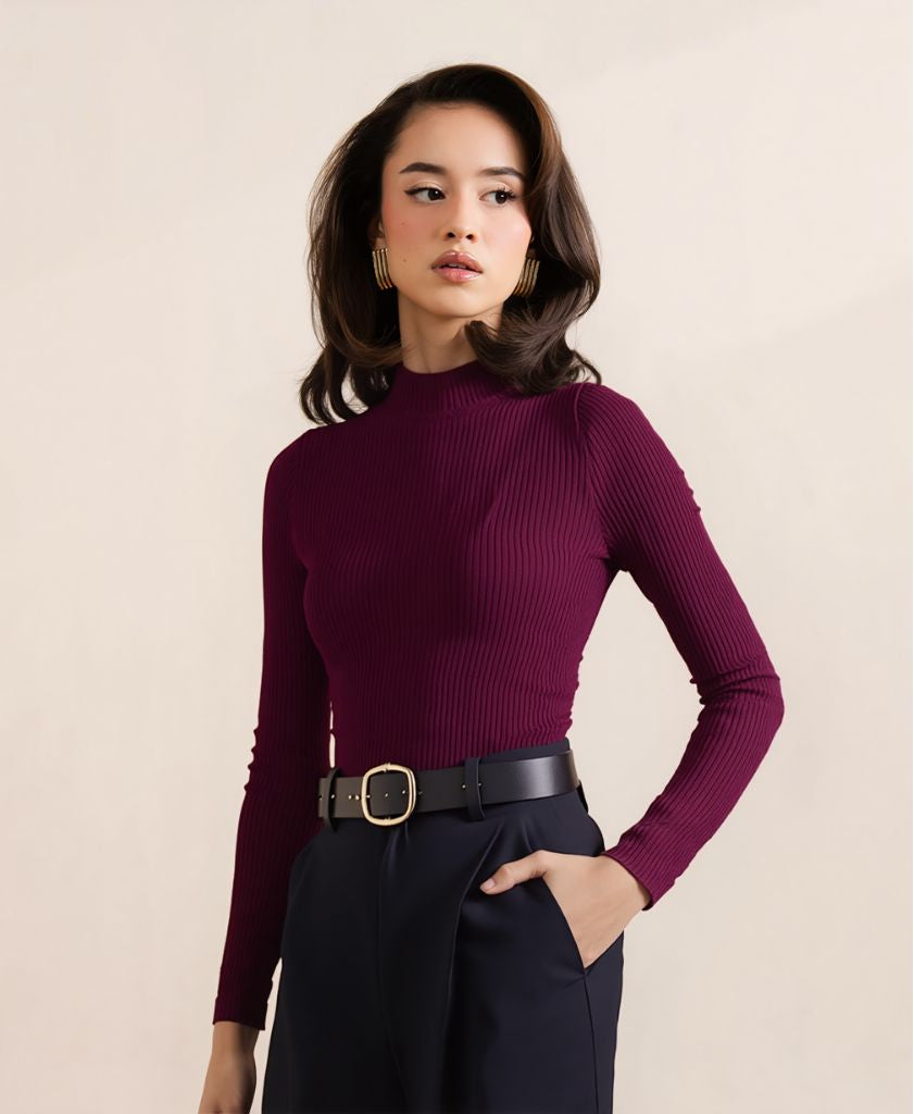 Rib Mock Neck (Women)
