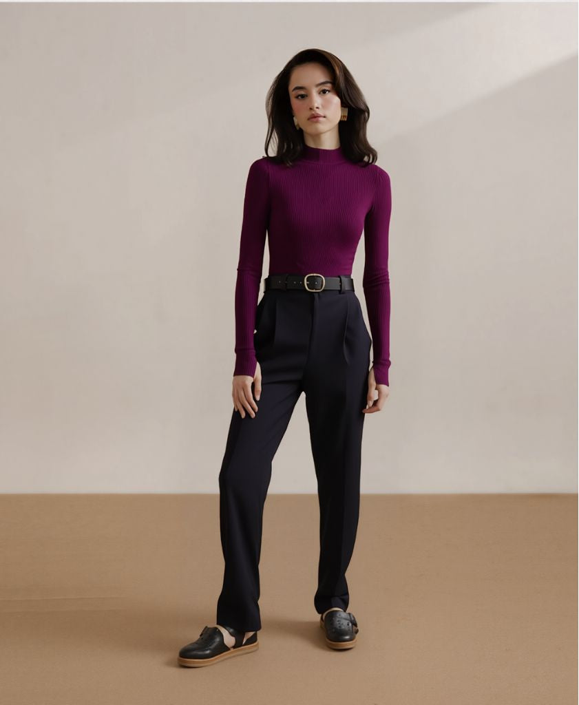 Rib Mock Neck (Women)