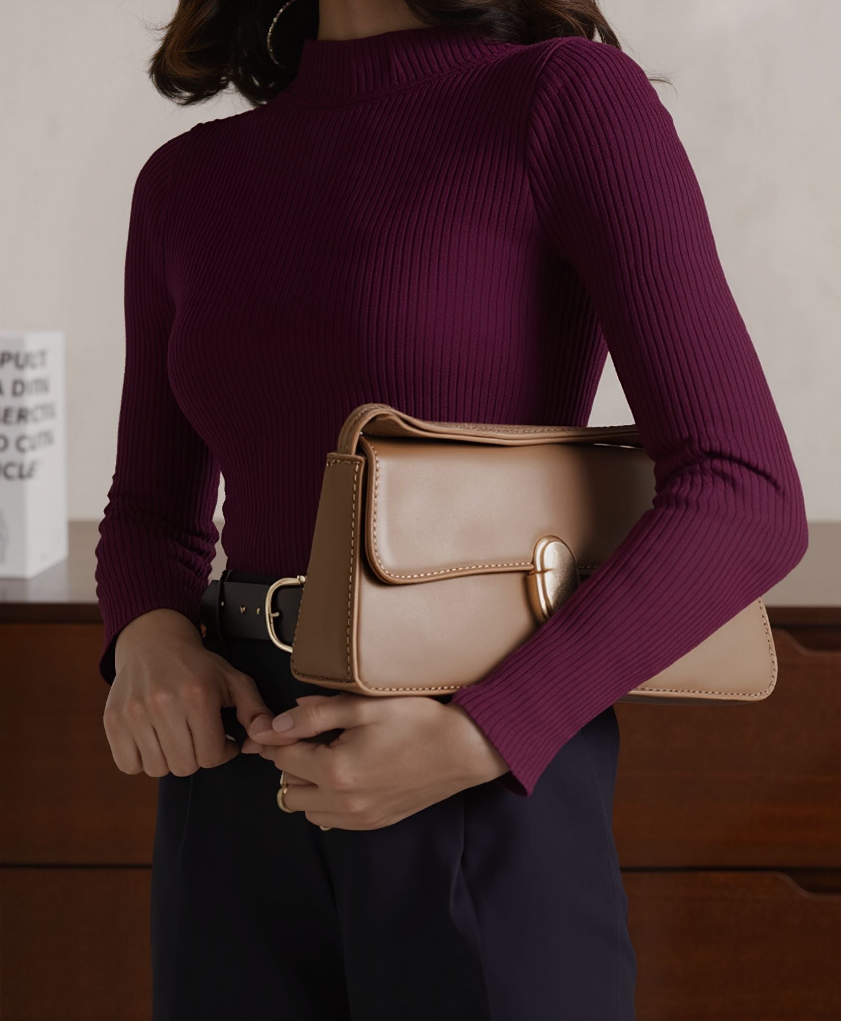 Rib Mock Neck (Women)